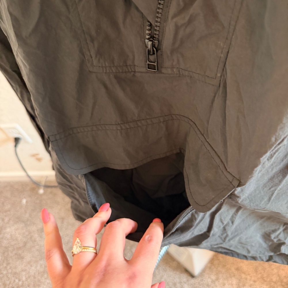 Outdoor Voices Black Windbreaker Jacket View 3